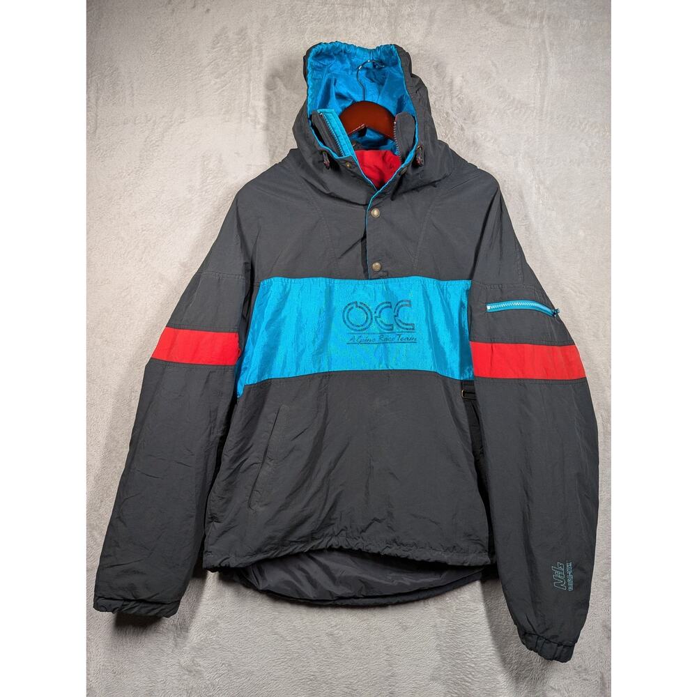 VTG NILS Women's Snow MEDIUM Jacket Quarter Button OCC Alpine Race Team Gore-Tex